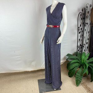 Tall Gal, LRL Striped Jumpsuit -Small